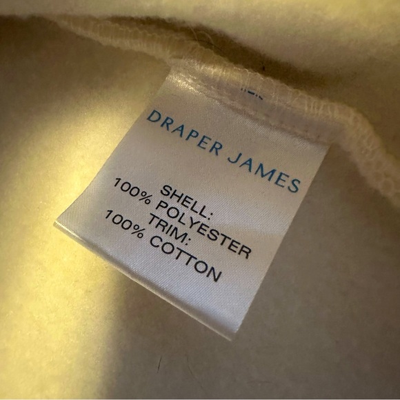 Draper James Belted Fleece Jacket Cape Coat women’s XS Ivory White & Camel - Picture 9 of 9